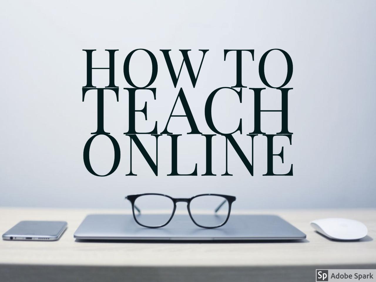 How to Teach Online – Copy / Paste