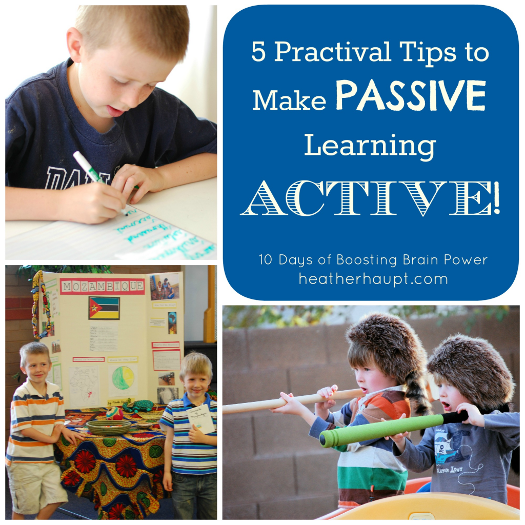 How To Turn Passive Learning Into Active Learning - Heather Haupt How To Turn Passive Learning Into Active Learning - Heather Haupt