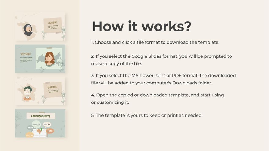 Pretty Foreign Language Presentation in PowerPoint, PDF, Google Slides ... Pretty Foreign Language Presentation in PowerPoint, PDF, Google Slides ...
