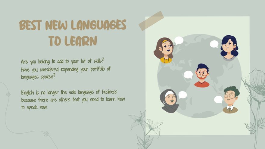 Pretty Foreign Language Presentation in PowerPoint, PDF, Google Slides ... Pretty Foreign Language Presentation in PowerPoint, PDF, Google Slides ...